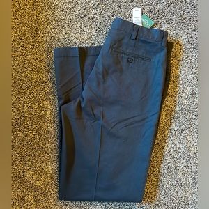 LL Bean NWT Wrinkle Resistant Navy Blue Cotton Chino Pants Men’s Size 35x34